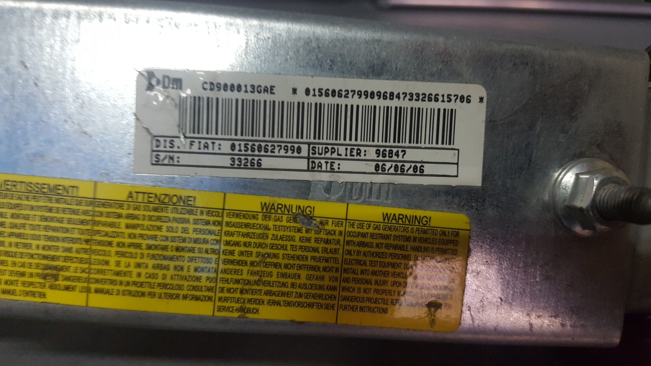 AIRBAG SUVOZACA ALFA ROMEO 159 > 05-11 CD900013GAE