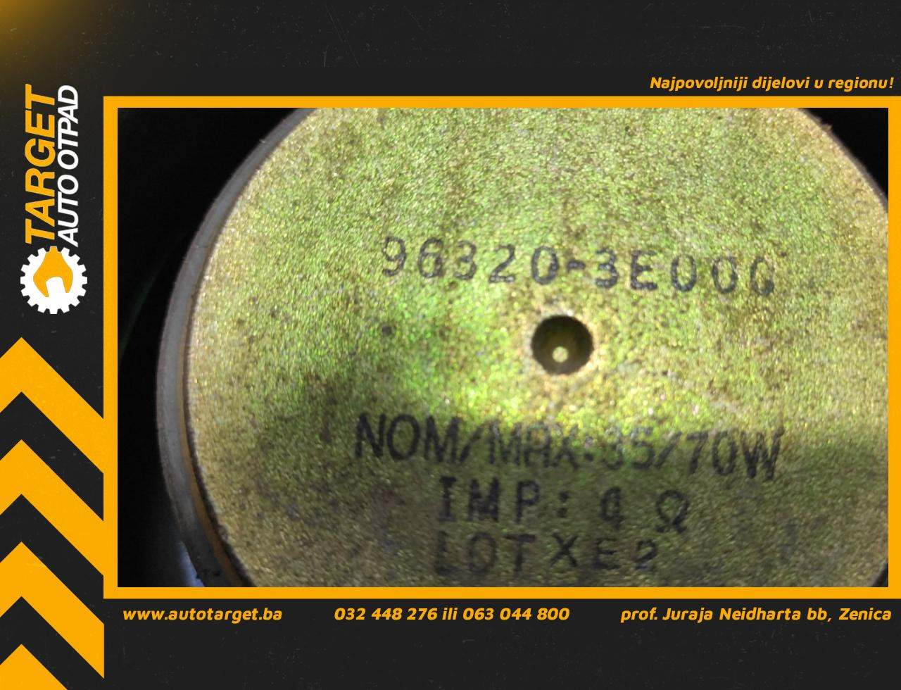 DIJELOVI ZVUCNIK KIA SORENTO > 02-06 963203E000