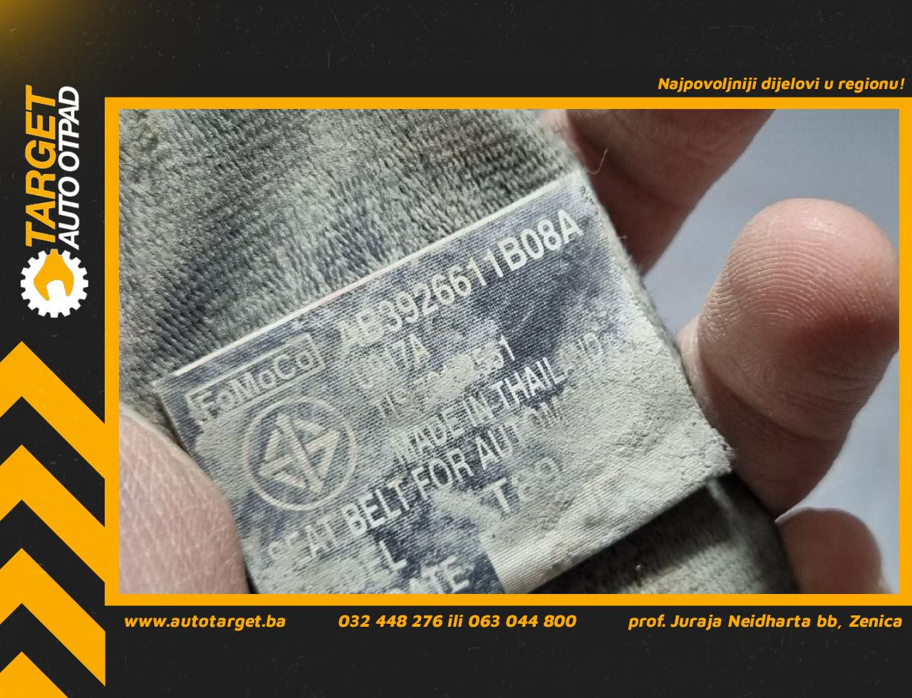 DIJELOVI POJAS FORD RANGER > 16- AB3926611B08A