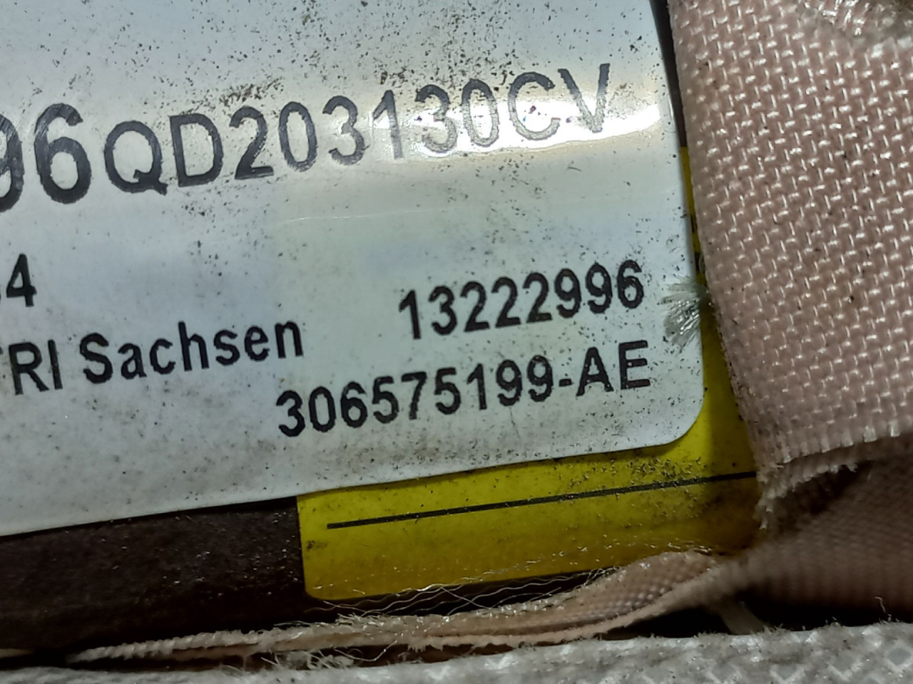 KROVNI AIRBAG OPEL INSIGNIA > 09-13 13222996