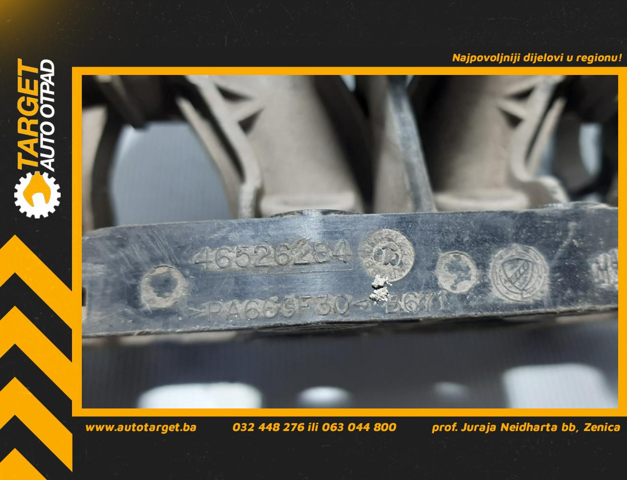DIJELOVI USISNA GRANA FIAT PUNTO > 99-03 46526284