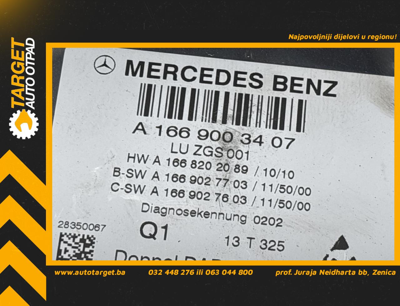 ELEKTRONIKA MODUL MERCEDES E KLASA (W212) > 13-16 A1669003407