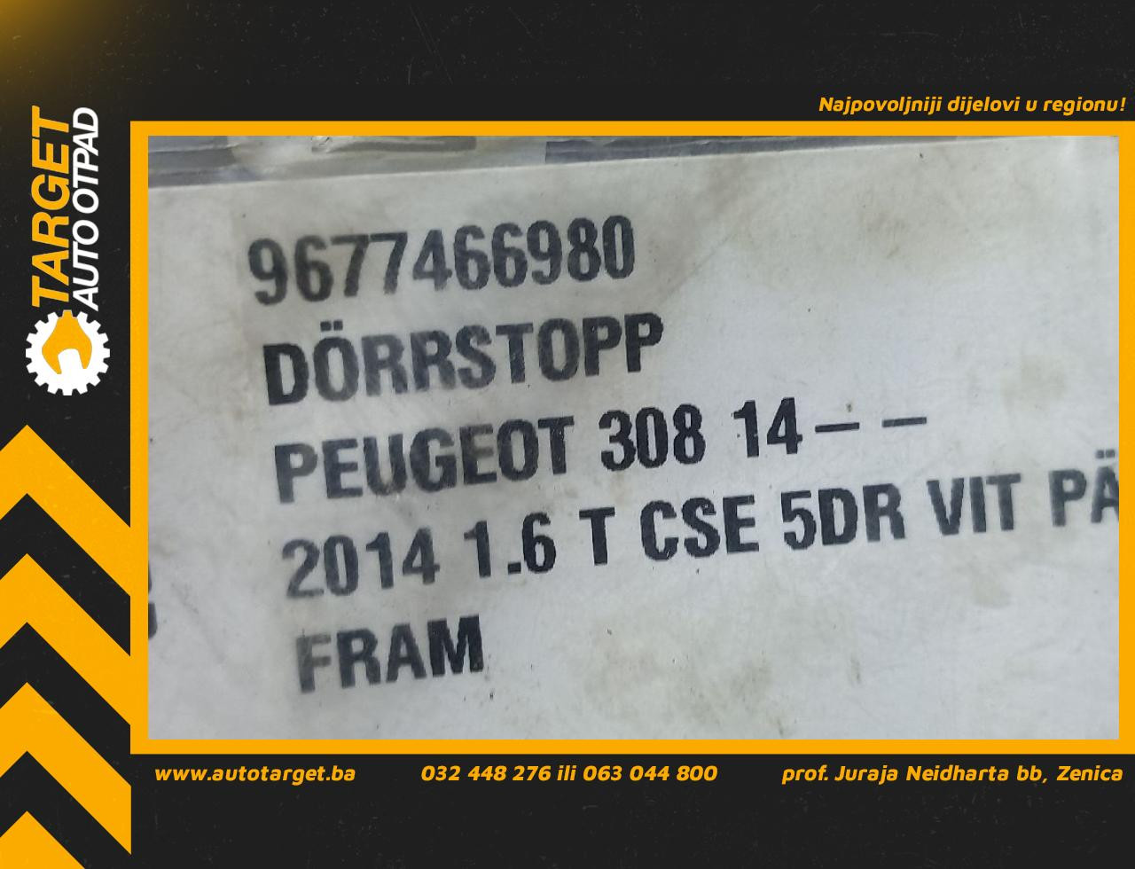 DIJELOVI GRANICNIK VRATA PEUGEOT 308 > 13-17 9677466980