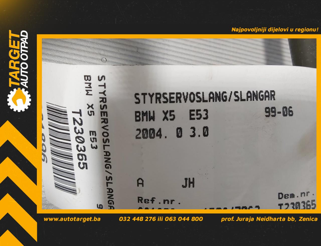 DIJELOVI CRIJEVO KLIME BMW X5 (E53) > 00-06