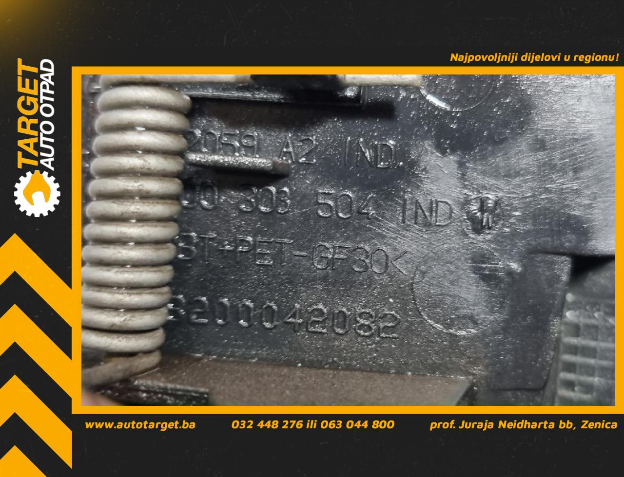DIJELOVI RUCKA VRATA RENAULT KANGOO > 03-07 8200042082