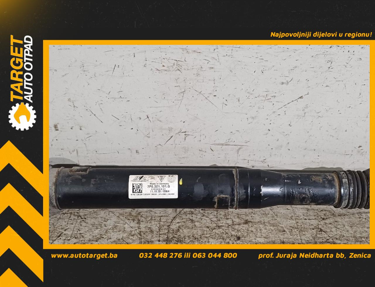 DIJELOVI KARDAN VW TOUAREG > 11-14 3.0 7P0521101G