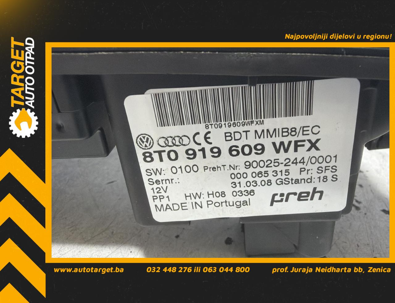 PREKIDACI MULTIMEDIJE AUDI A4 (B8) > 07-11 8T0919609
