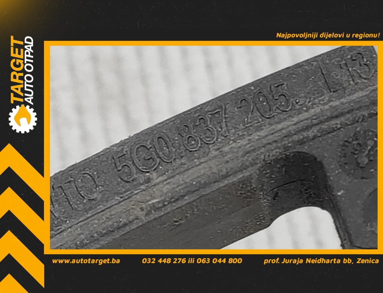 DIJELOVI RUCKA VRATA VW GOLF 7 > 12-16 5G0837205L