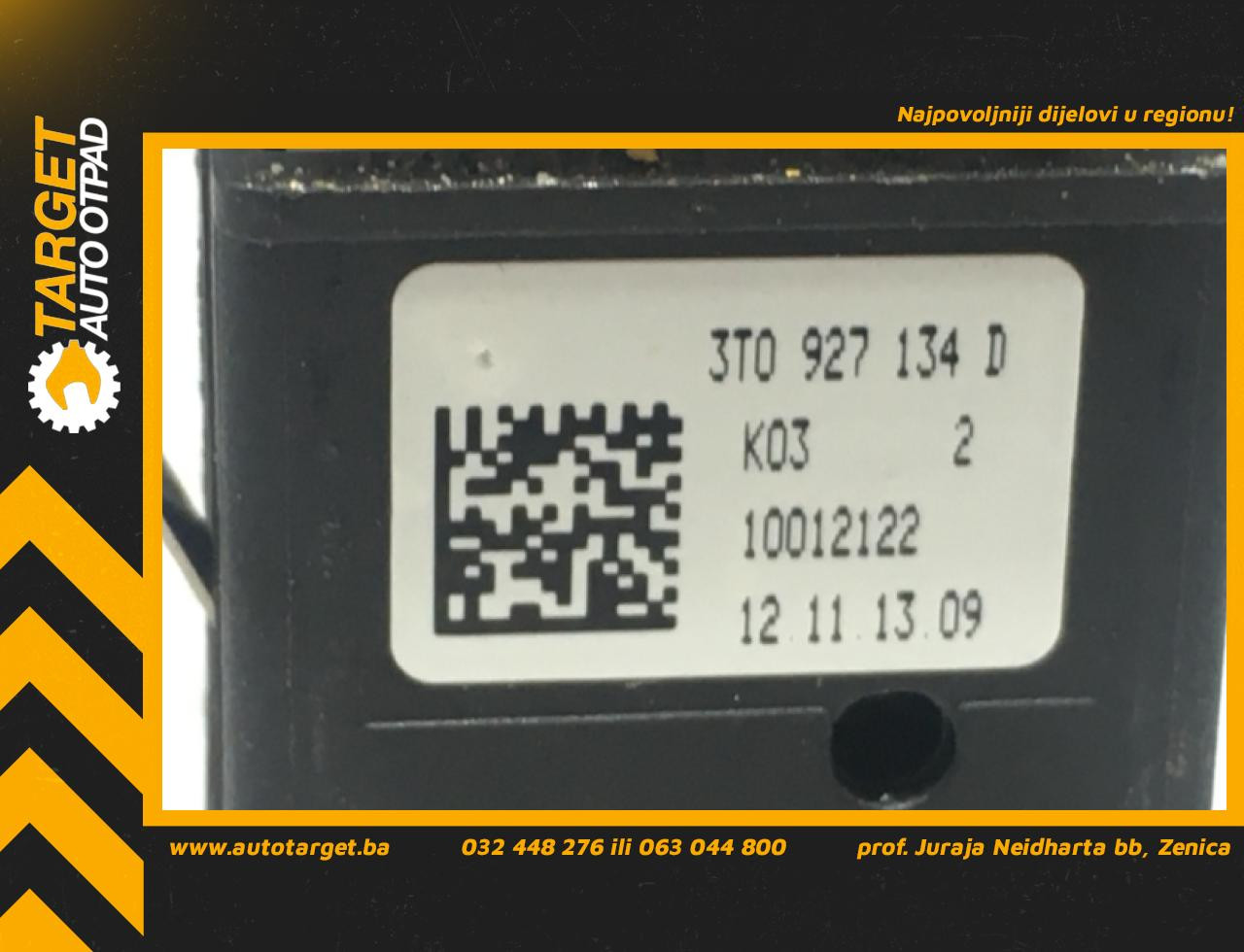 DIJELOVI PREKIDAC SKODA SUPERB > 08-13 3T0927134D