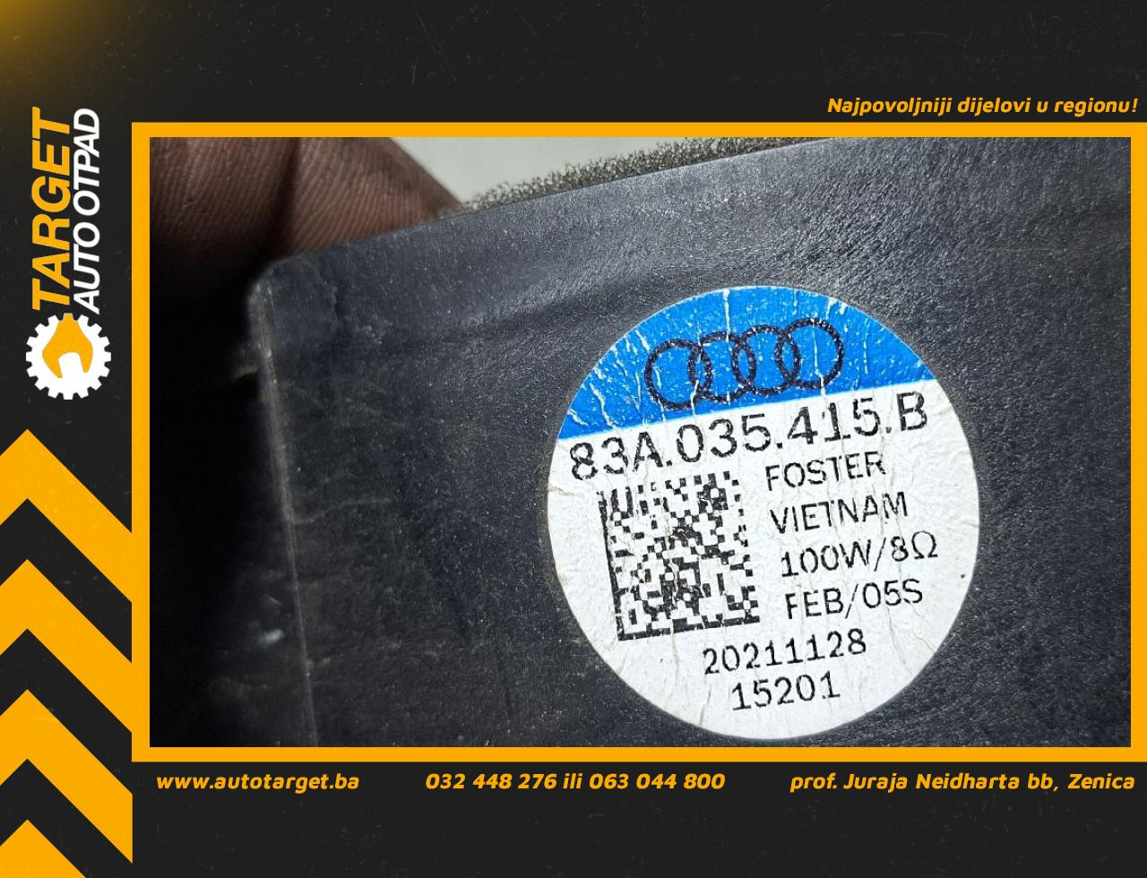 DIJELOVI ZVUCNIK AUDI A3 (8Y) > 20 -  1.4 83A035415B