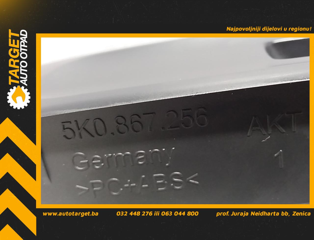 DIJELOVI PREKIDACI PROZORA VW GOLF 6 > 08-12 5K0867256