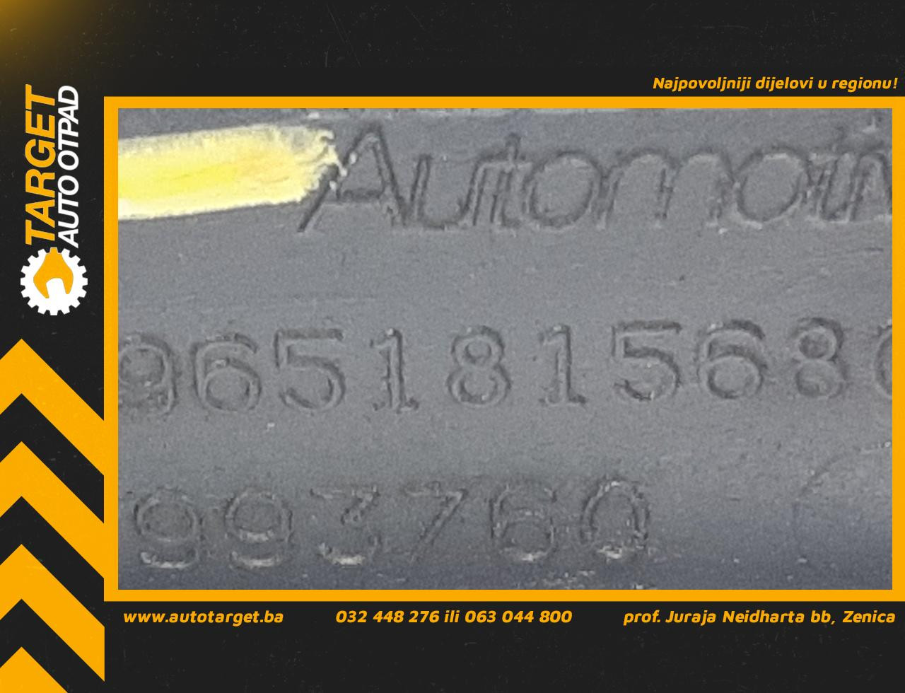DIJELOVI DEKLO PEUGEOT 307 > 05-09 9651815680