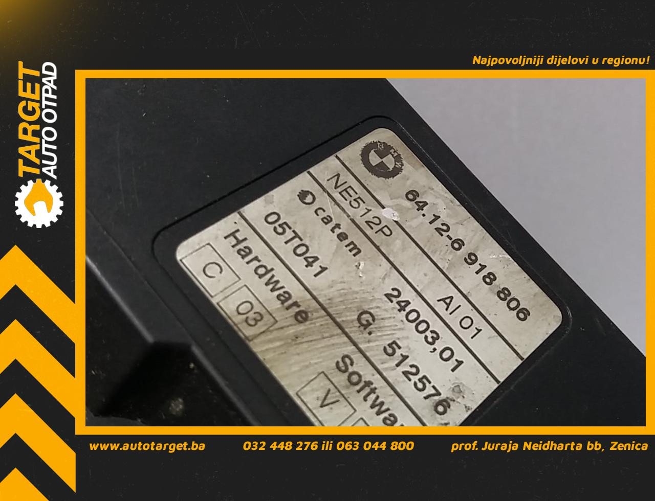 POMOCNA PUMPA VODE BMW SERIJA 3 (E46) > 01-05 64126918806