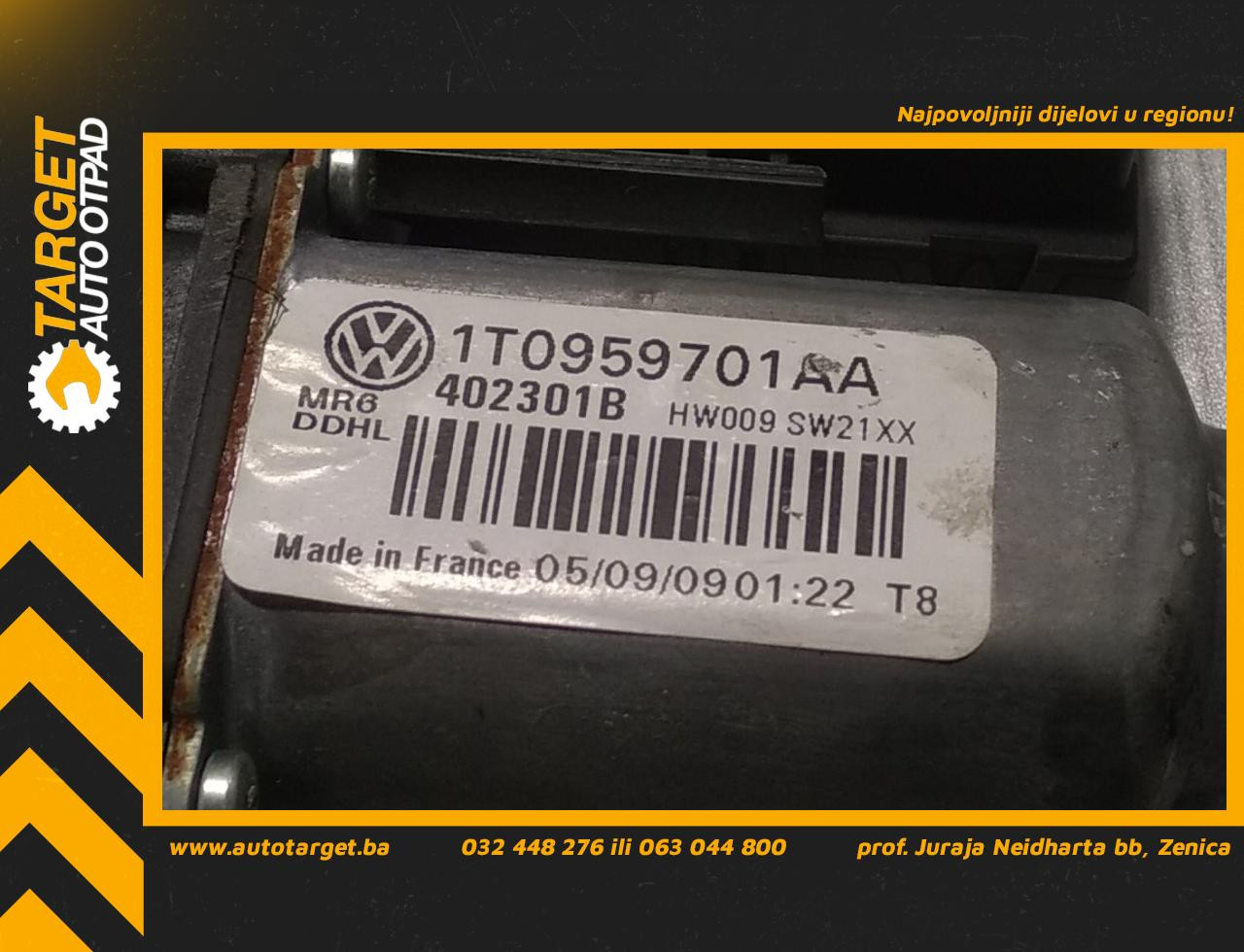 MOTORIC PODIZACA STAKLA SKODA OCTAVIA > 08-13 1T0959701AA
