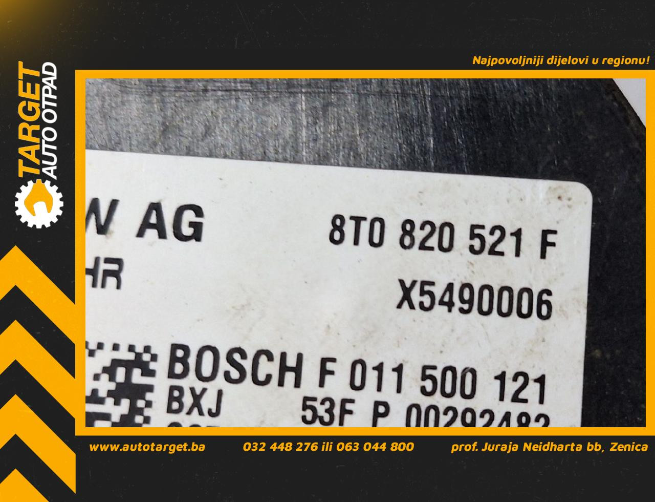 DIJELOVI ELEKTRONIKA REOSTAT AUDI A4 (B8) > 12-15 2.0 8T0820521F