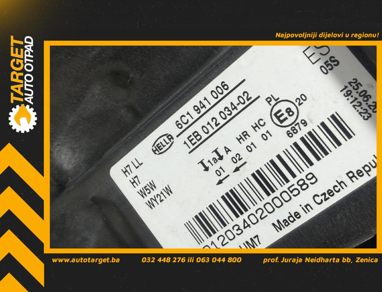 DIJELOVI FAR VW POLO > 14-17 6C1941006