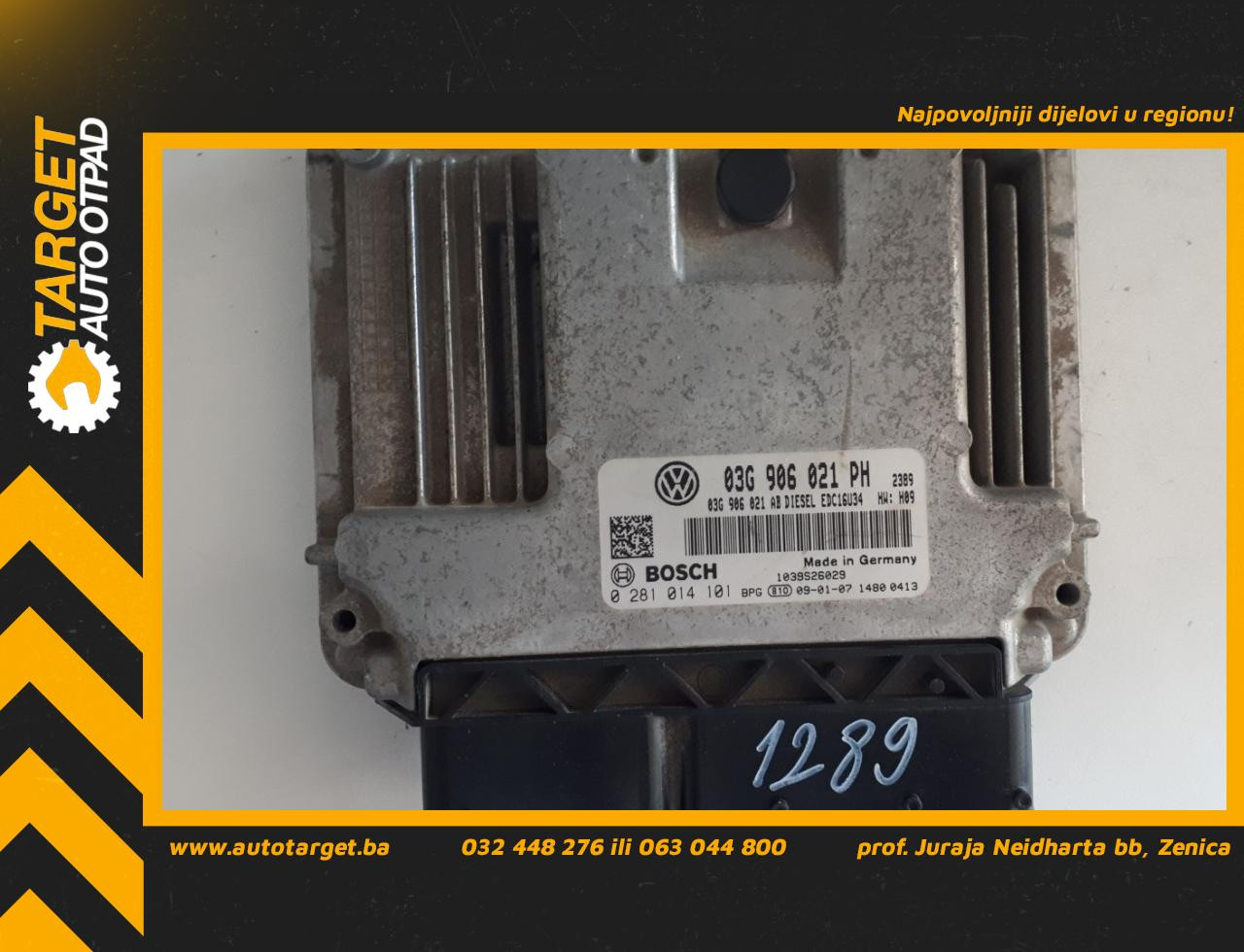 ELEKTRONIKA MOTORA VW CADDY > 03-10 03G906021PH