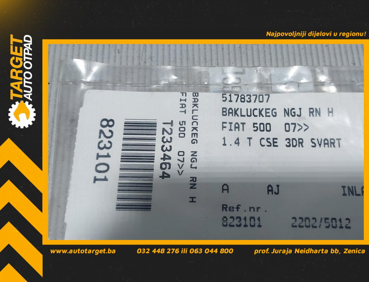 DIJELOVI BAGLAMA GEPEKA FIAT 500 > 07-15 51783707