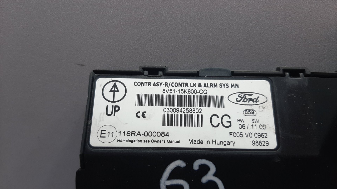 ELEKTRONIKA MODUL FORD FIESTA > 08-12 8V5115K600