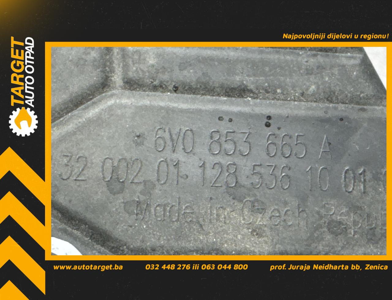 DIJELOVI RESETKA BRANIKA SKODA FABIA > 18- 6V0853665A
