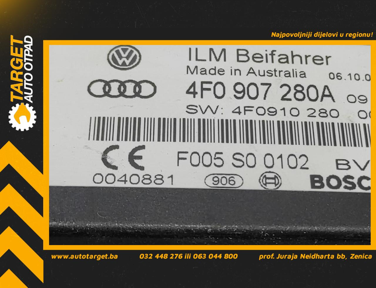 DIJELOVI ELEKTRONIKA MODUL AUDI A6 > 04-08 4F0907280A