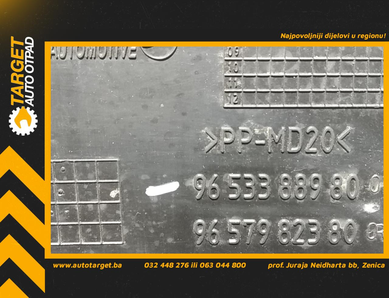 KUCISTE FILTERA ZRAKA CITROEN C4 PICASSO > 07-10 9653388980