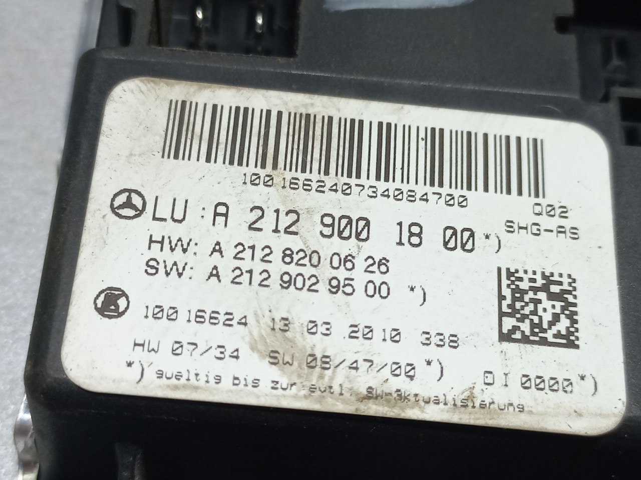 ELEKTRONIKA MODUL SJEDISTA MERCEDES E KLASA (W212) > 09