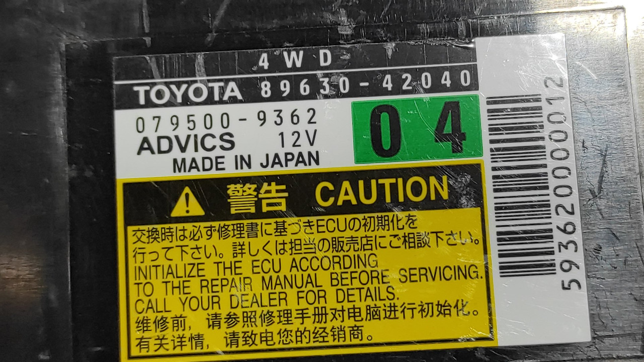 ELEKTRONIKA MODUL TOYOTA RAV 4 > 10-13 8963042040