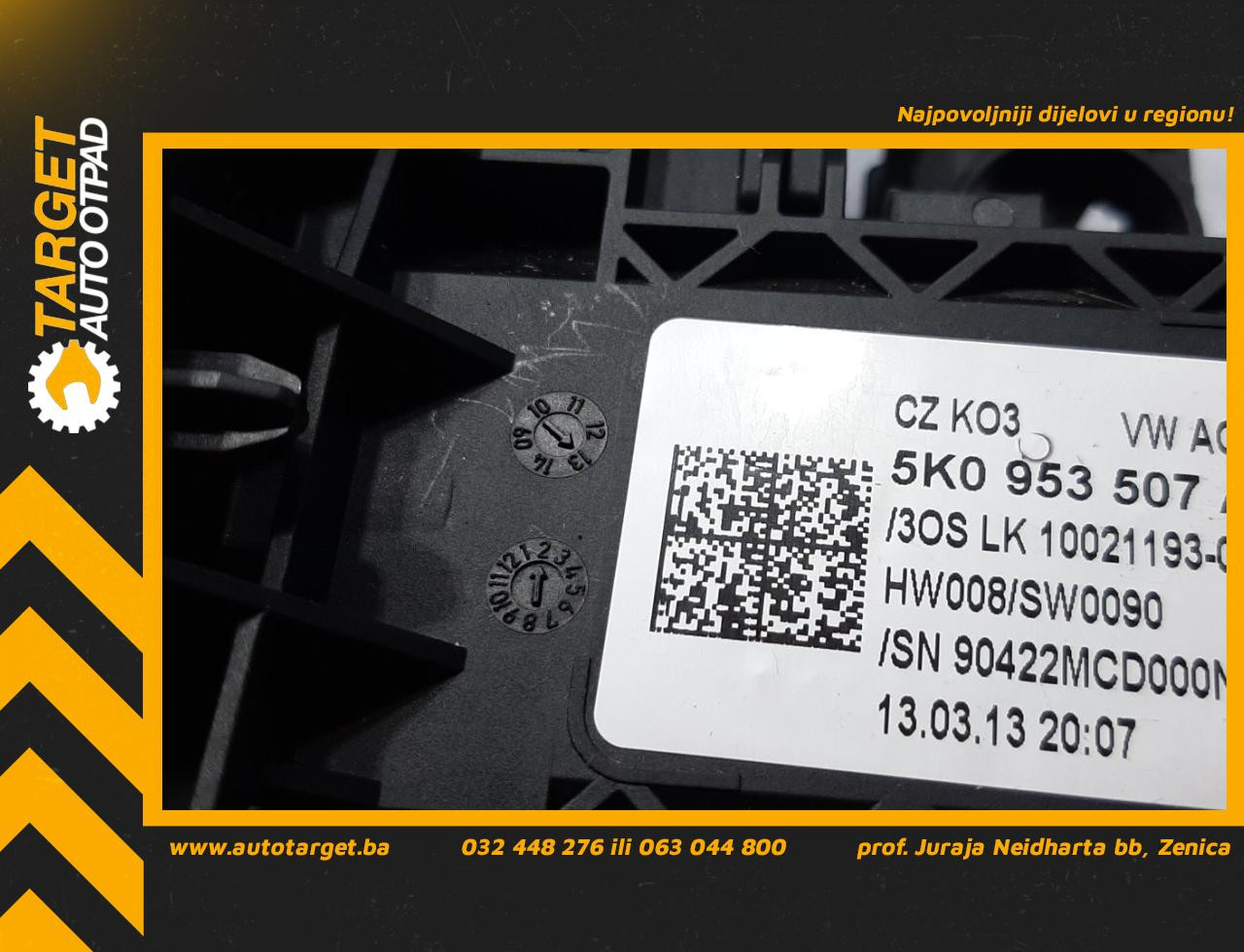 DIJELOVI RUCICE VOLANA VW CADDY > 03-10 5K0953507AB