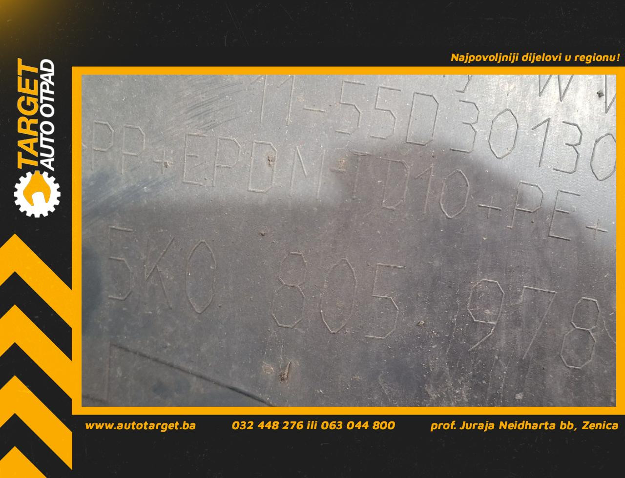 DIJELOVI UNUTRASNJI BLATOBRAN VW GOLF 6 > 08-12 2.0 5K0805978