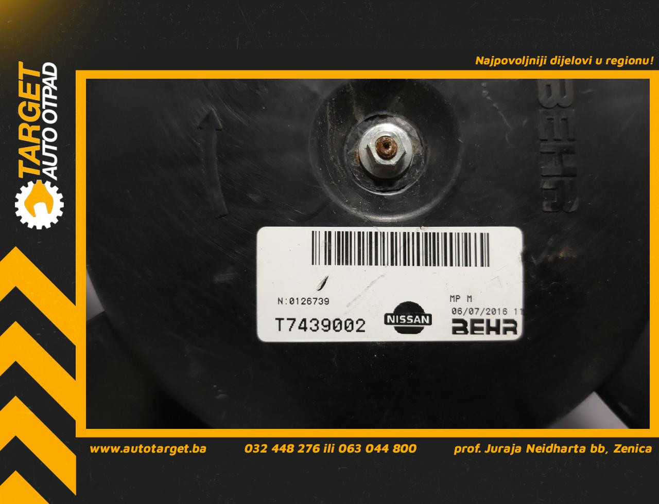 DIJELOVI VENTILATOR NISSAN NV200/EVALIA > 09- T7439002