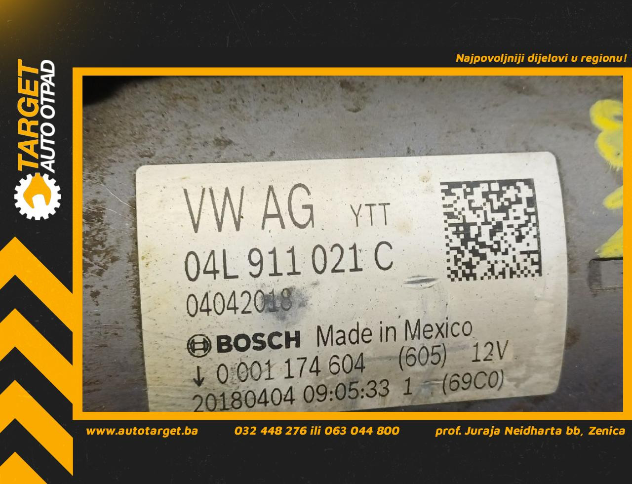 DIJELOVI ALNASER AUDI Q5 (FY) > 17 - 20  2.0 04L911021C