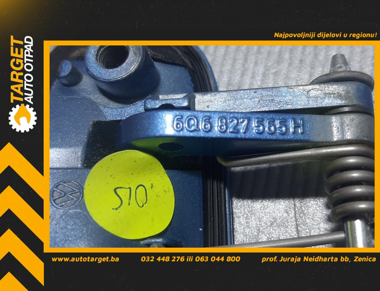 DIJELOVI RUCKA VRATA VW POLO > 05-09 6Q6827565H
