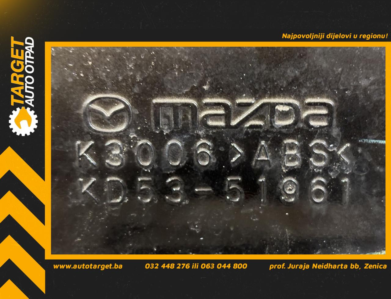 DIJELOVI SPOJLER MAZDA CX5 > 12-15 2.2 KD53-51961