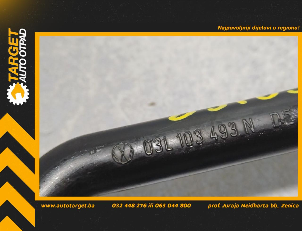 DIJELOVI CRIJEVO VW CRAFTER > 11-16 2.0 03L103493N