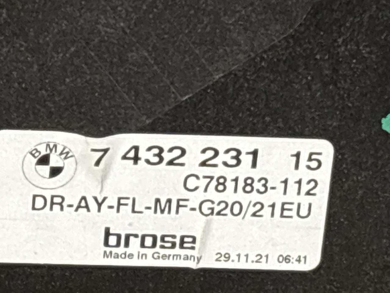 ELEKTRO PODIZAC STAKLA BMW SERIJA 3 (G20) > 18-22