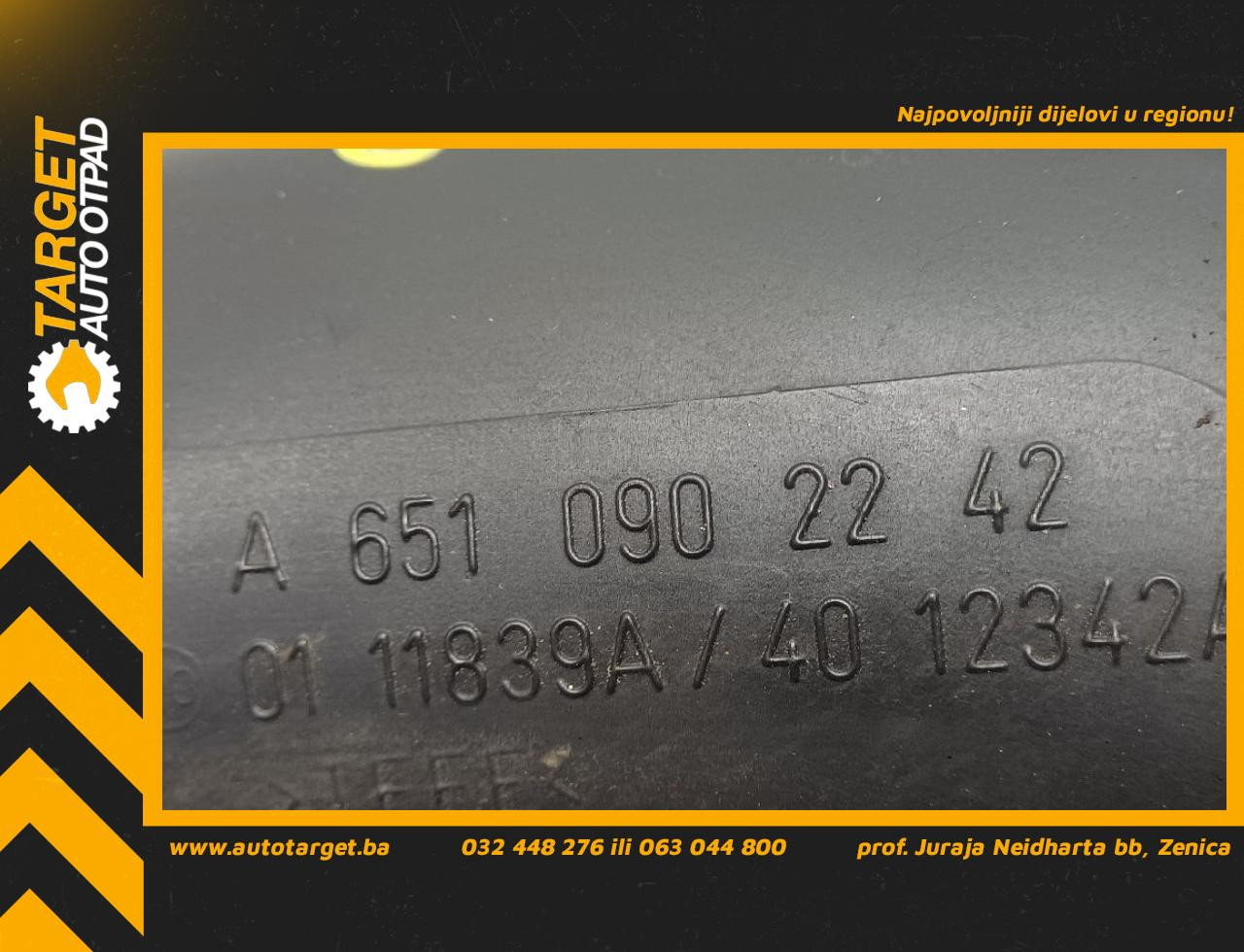 DIJELOVI CRIJEVO MERCEDES B KLASA (W246) > 14-19 2.2 A6510902242