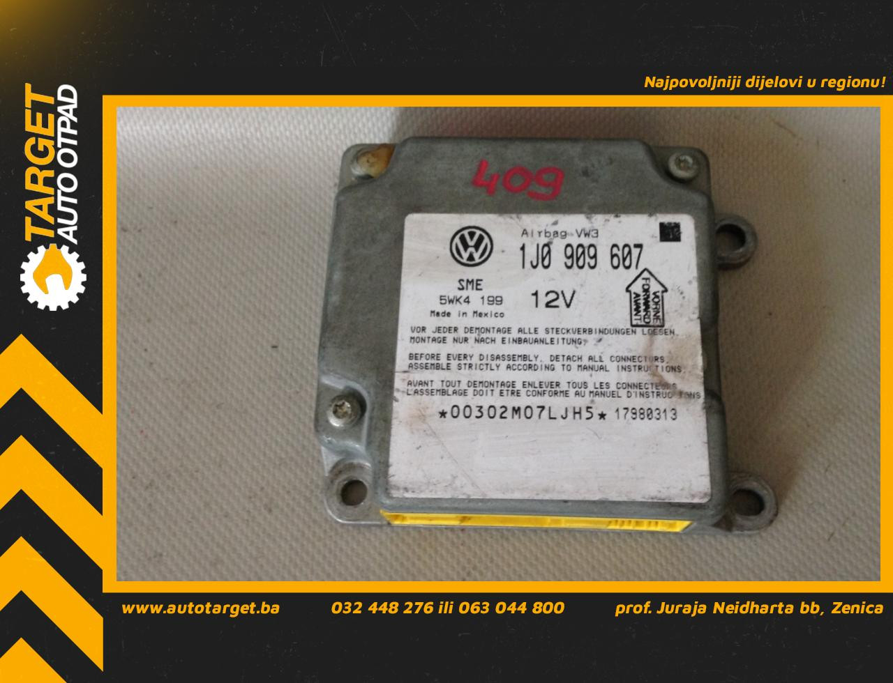 ELEKTRONIKA AIRBAGA VW PASSAT B5 > 96-00 1J0909607