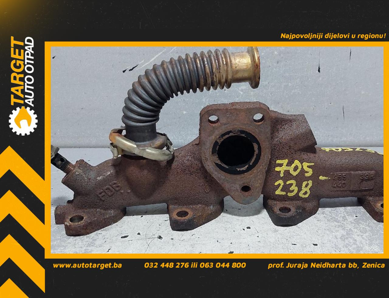 DIJELOVI IZDUVNA GRANA NISSAN QASHQAI > 10-13 1.5 45544039R