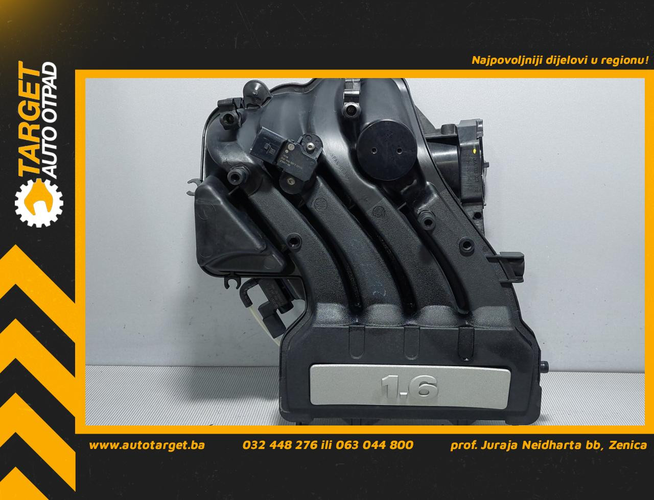 DIJELOVI USISNA GRANA VW GOLF 6 > 08-12 1.6 06A133185PL