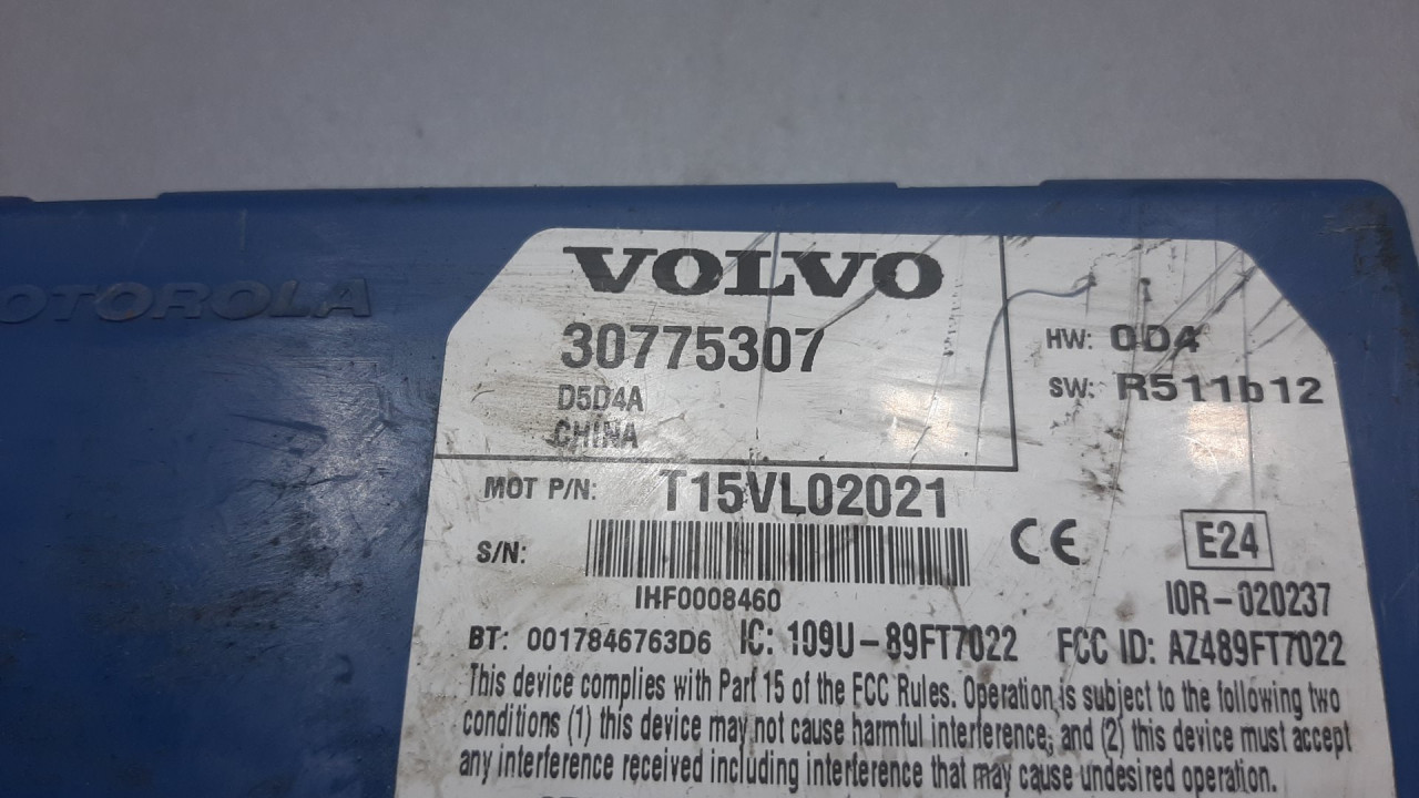 ELEKTRONIKA MODUL VOLVO S60 > 00-05 30775307