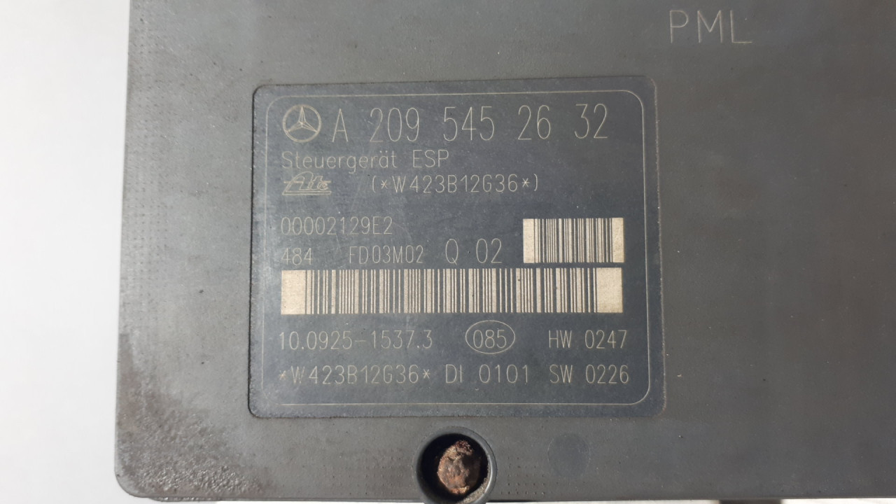 ABS ELEKTRONIKA MERCEDES CLK (W209) > 02-09 A2095452632