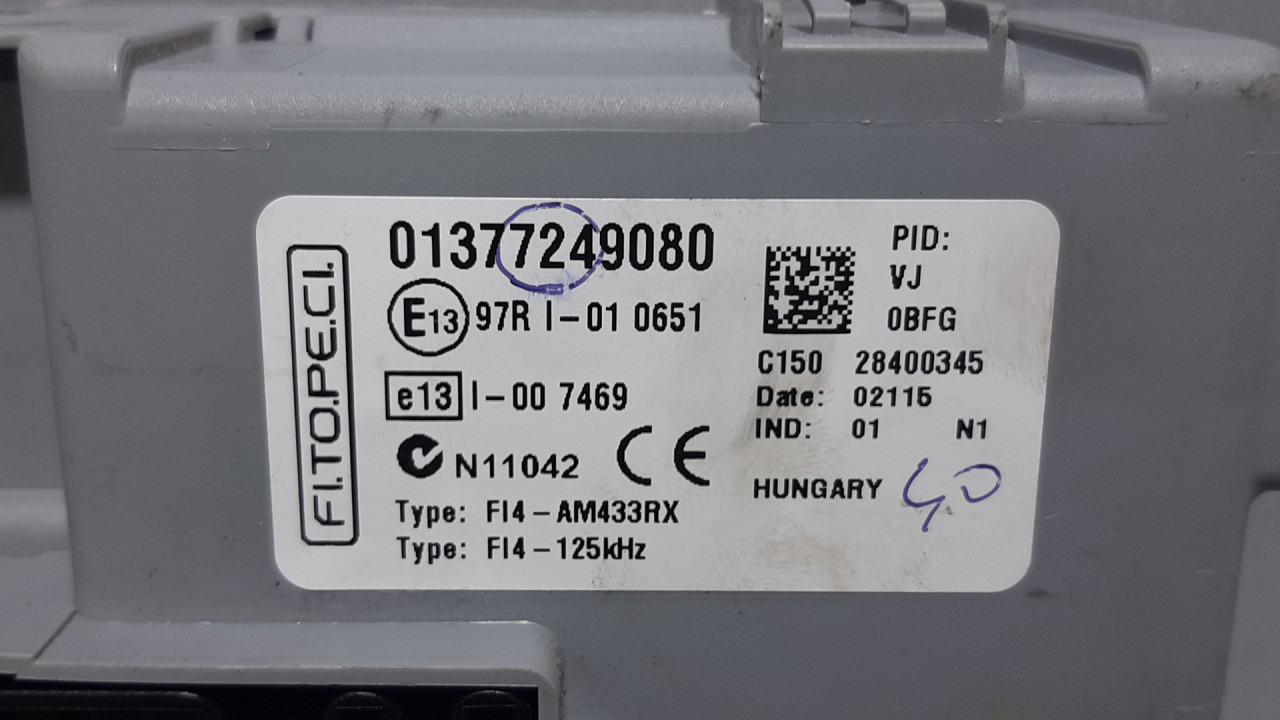 ELEKTRONIKA MODUL FIAT QUBO > 08-16 01377249080