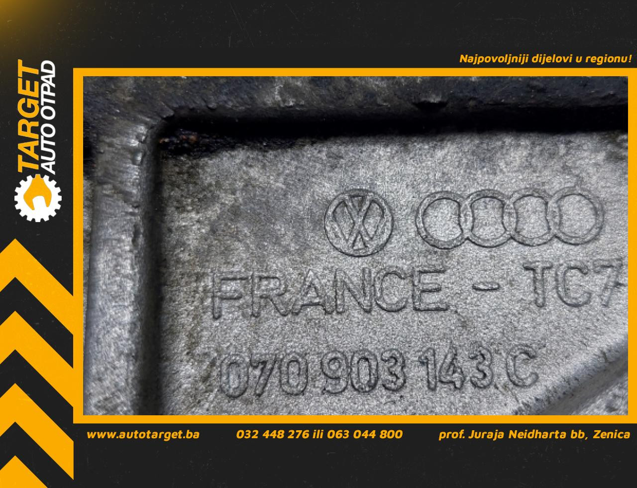 DIJELOVI NOSAC ALTERNATORA VW T5 > 03-09 070903143C