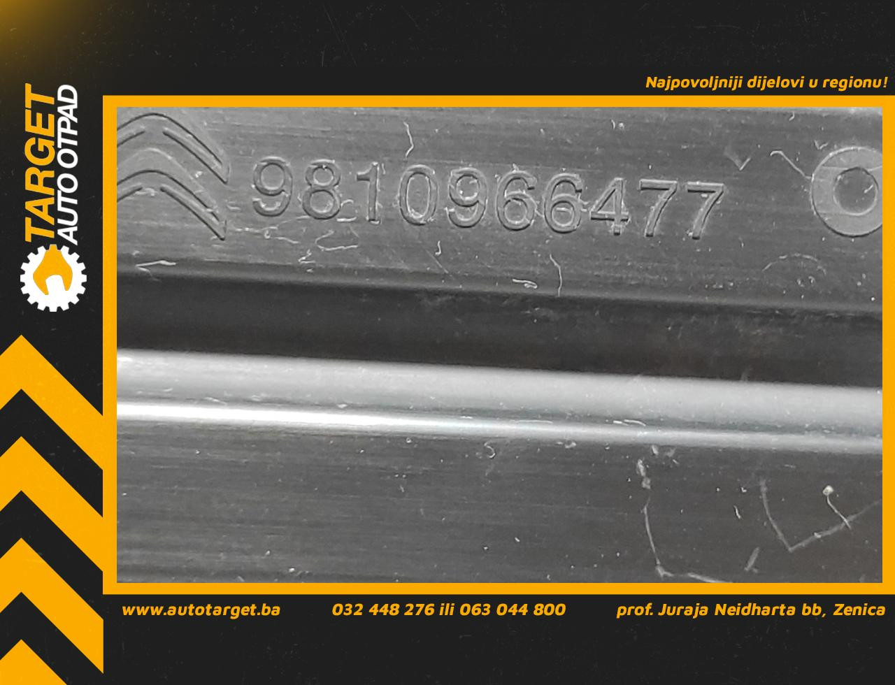 DIJELOVI RESETKA BRANIKA CITROEN BERLINGO > 12-15 9810966477