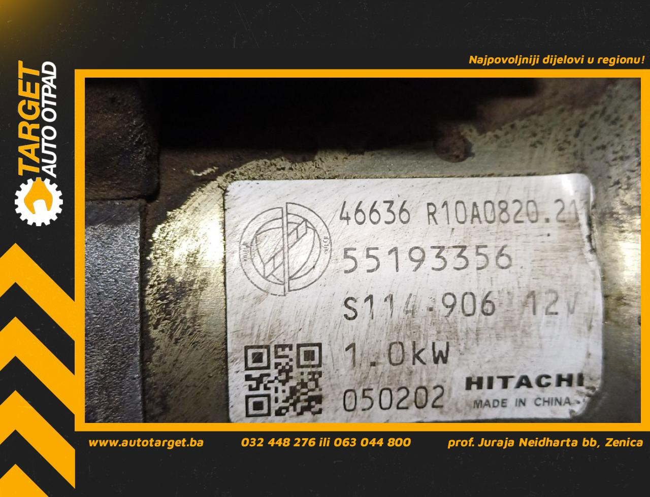 DIJELOVI ALNASER FIAT PUNTO EVO > 09-12 1.4 55193356