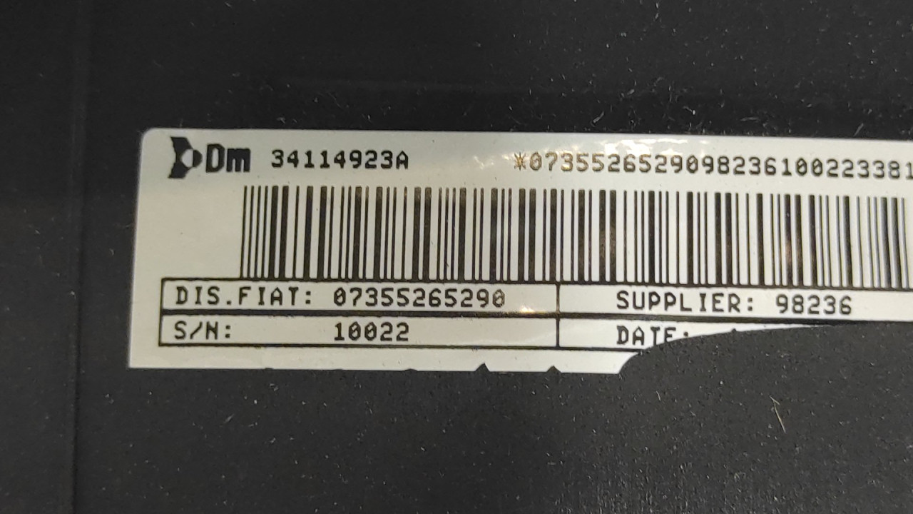 AIRBAG SUVOZACA FIAT QUBO > 08-16 07355265290