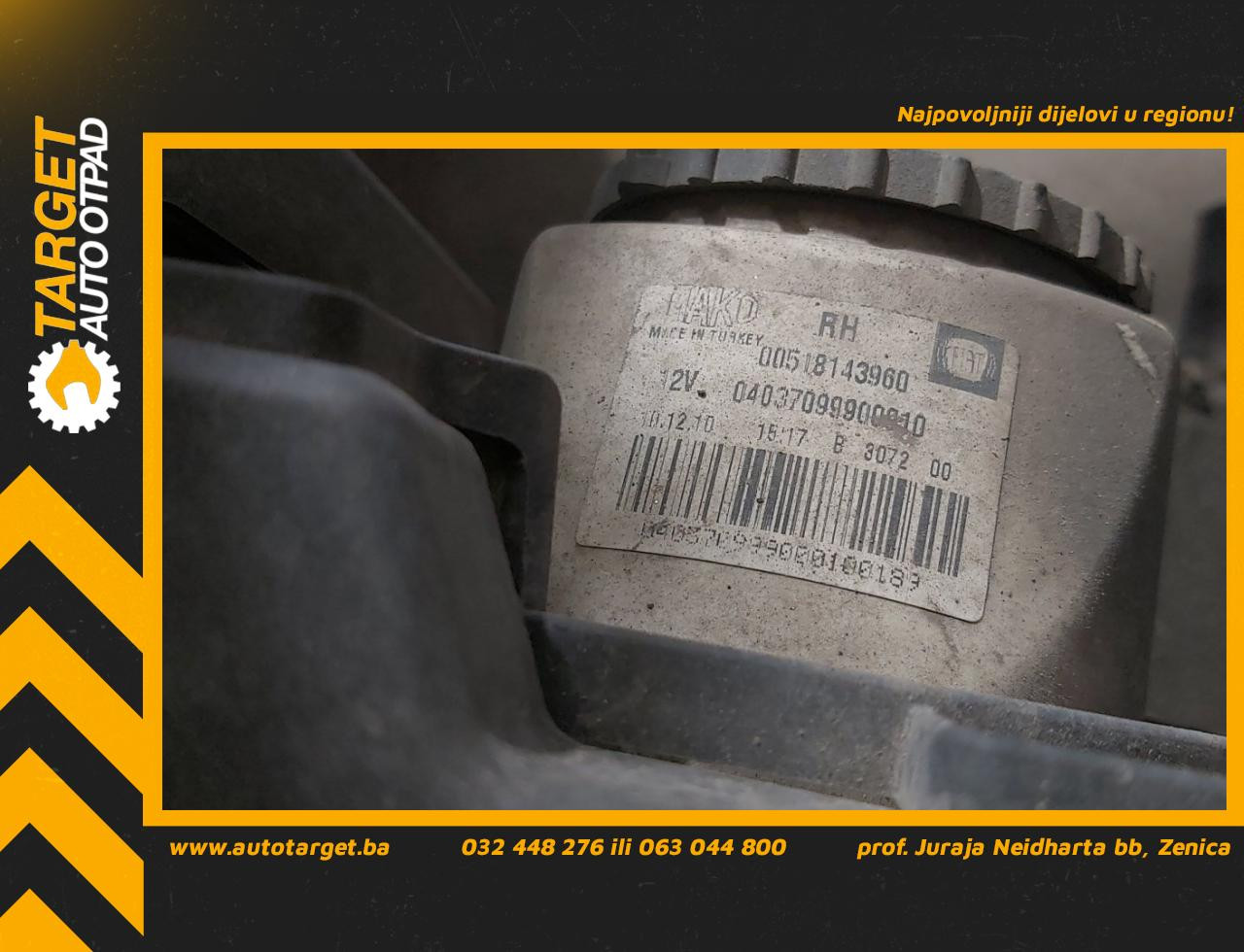 DIJELOVI MAGLENKA FIAT DOBLO > 09-14