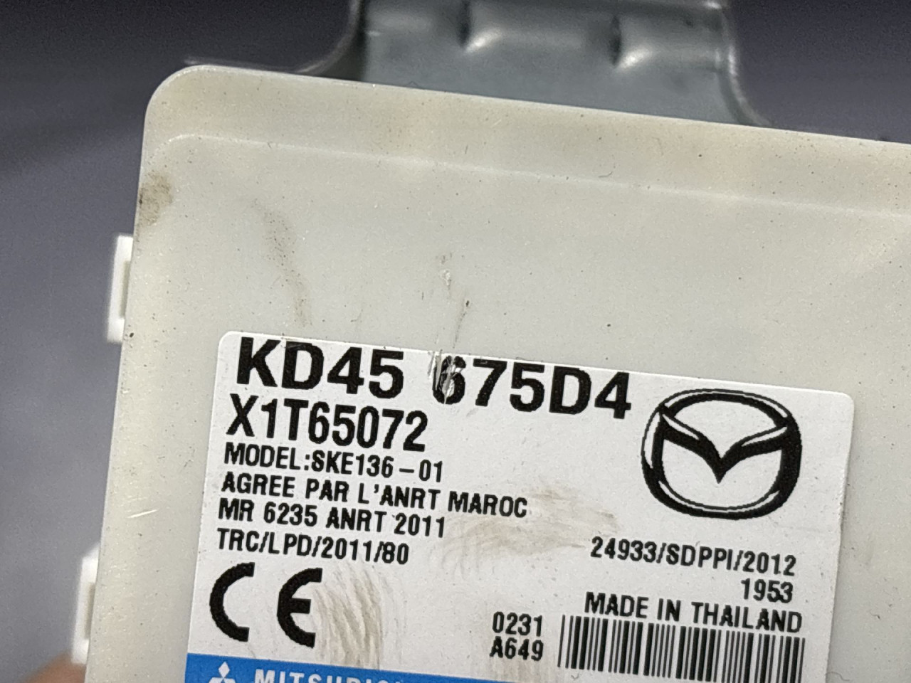 DIJELOVI ANTENA MAZDA 6 > 16-18 KD45675D4