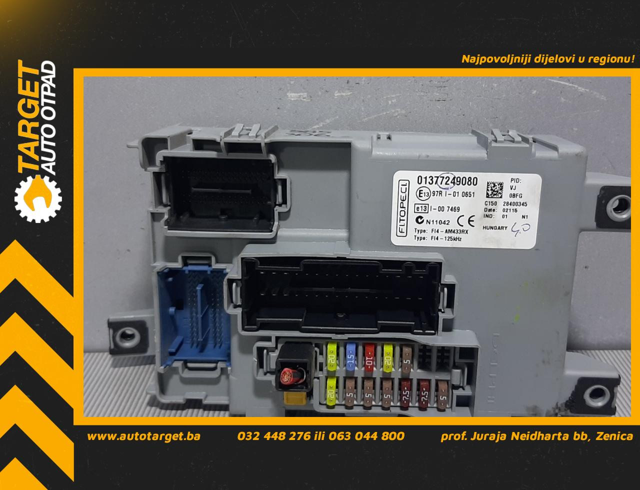 ELEKTRONIKA MODUL FIAT QUBO > 08-16 01377249080
